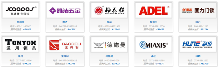 中國十大鎖具品牌最新排名整理